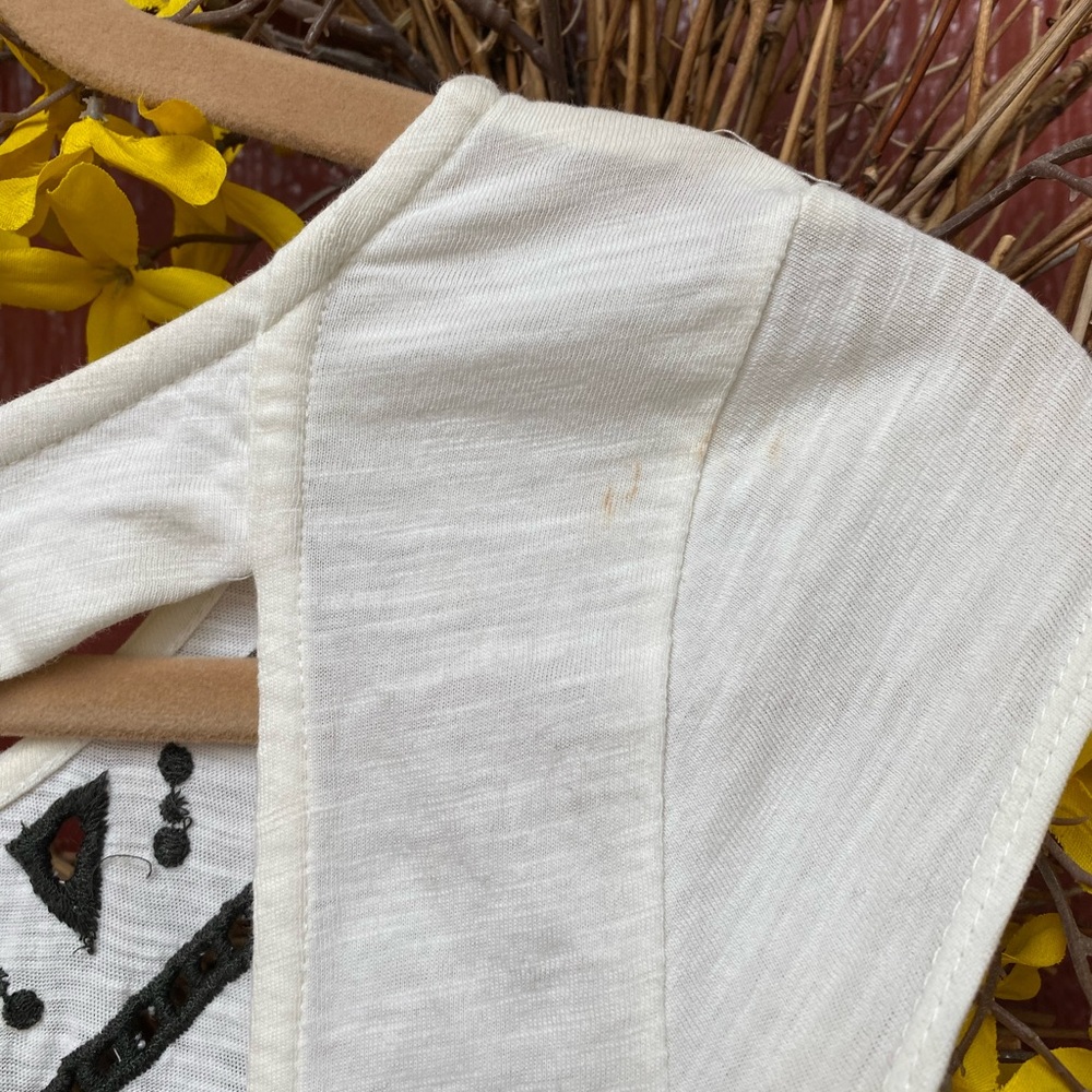 Free People Toosaloosa Slub Meadow Ivory Casual Maxi Dress XS 🌿A6 - Picture 7 of 16